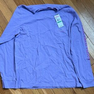 Vineyard Vines Lavender Long Sleeve Tee